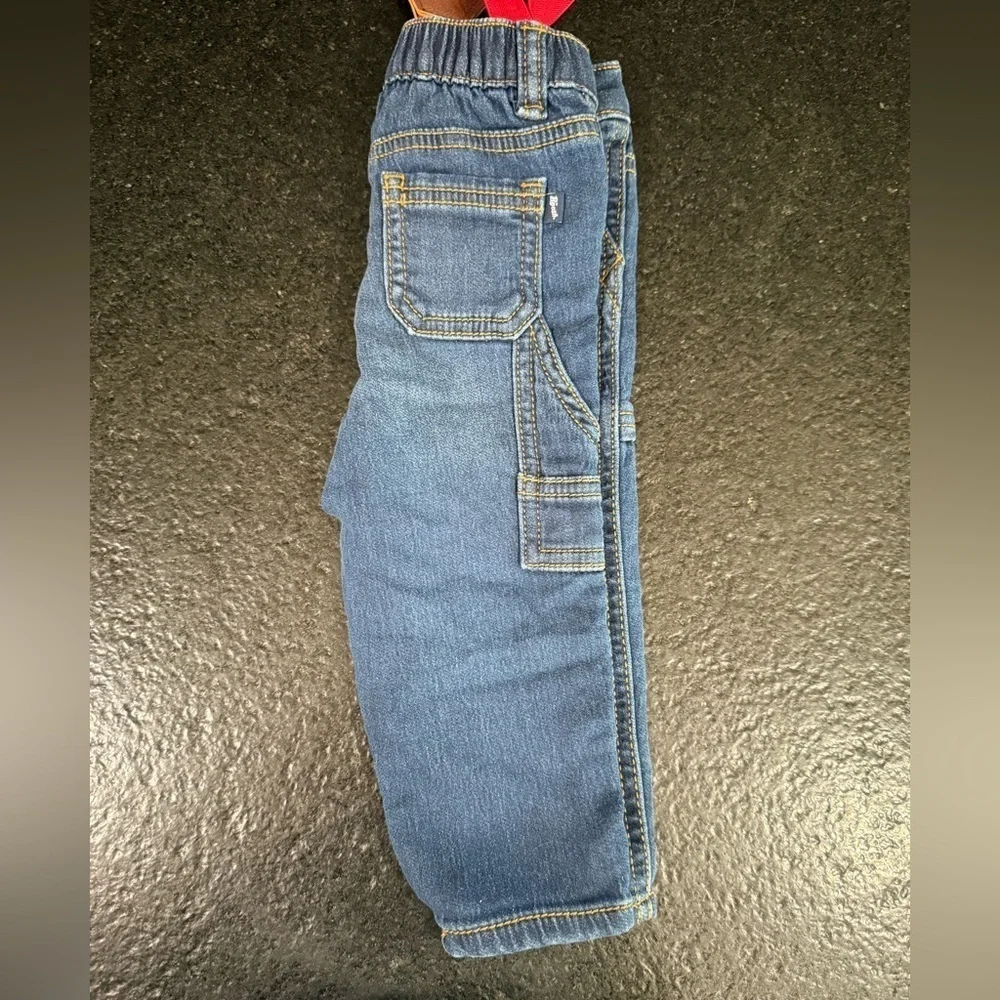 Oshkosh jeans with suspenders 9M
